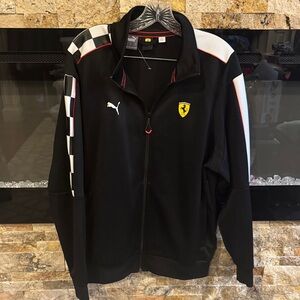 Puma SE Black and White Motorsport Jacket men’s Large